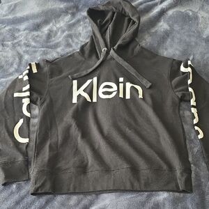 Calvin Klein Black Sweatshirt with Bold Branding